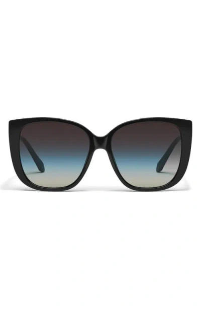 Quay Ever After 58mm Gradient Square Sunglasses In Multi