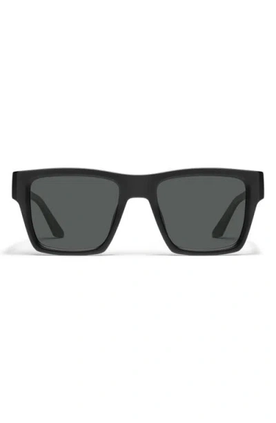 Quay Fast Lane 43mm Square Sunglasses In Black