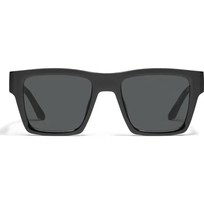 Quay Fast Lane 52mm Square Sunglasses In Black
