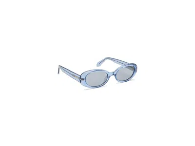 Quay Felt Cute Fashion Sunglasses Perri/black: One Size In Blue
