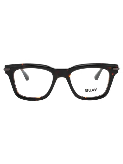 Quay First Draft Rx Eyeglasses In Dtrt - Dark Tortoise - Demo