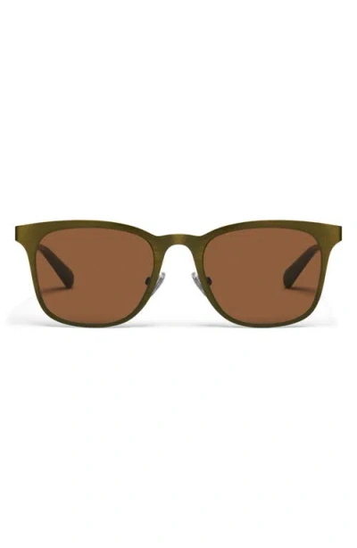 Quay Flashback 51mm Rectangle Sunglasses In Brolv/brn