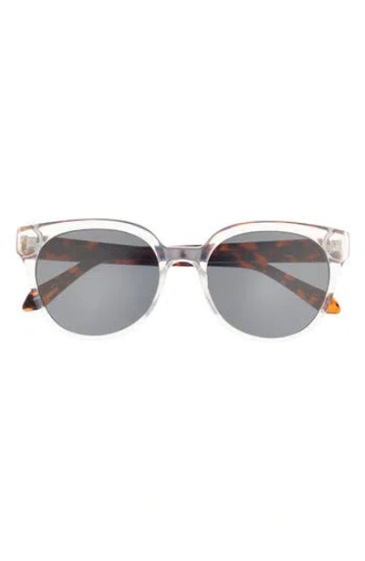 Quay Follow Back 70mm Cat Eye Sunglasses In White