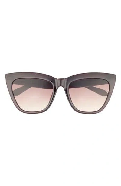 Quay For Keeps 58mm Cat Eye Sunglasses In Brown
