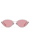 Quay Formal Affair 55mm Round Sunglasses In Pink