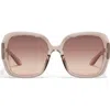 Quay Full Glam 56mm Gradient Square Sunglasses