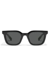 Quay Game Over 49mm Square Sunglasses In Black