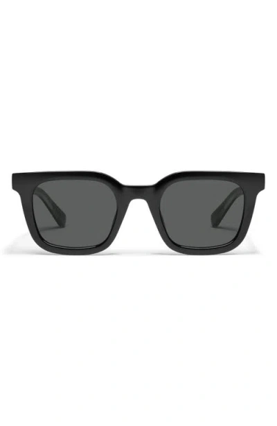 Quay Game Over 49mm Square Sunglasses In Black
