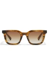 Quay Game Over 49mm Square Sunglasses In Brown