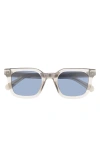 Quay Game Over 49mm Square Sunglasses In Gray