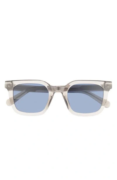 Quay Game Over 49mm Square Sunglasses In Gray