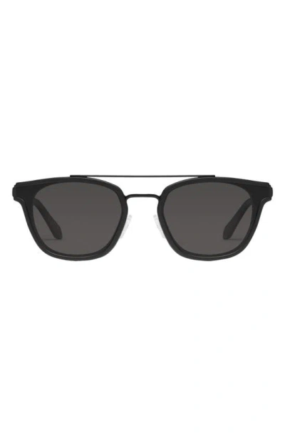 Quay Getaway 44mm Polarized Square Sunglasses In Black