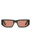 Quay Good Time 54mm Small Rectangular Sunglasses