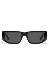 Quay Good Time 54mm Small Rectangular Sunglasses
