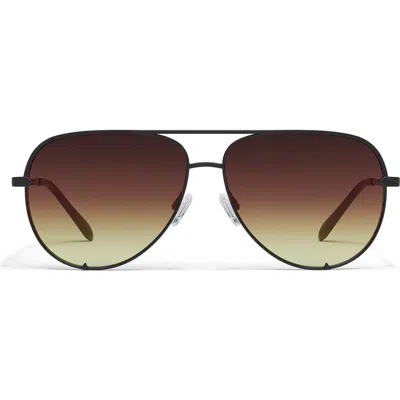 Quay High Key 55mm Aviator Sunglasses In Black