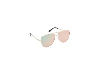 Quay High Key Fashion Sunglasses Gold/gold: One Size In Neutral