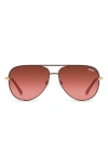 Quay High Key Mini Sunglasses In Bronze/ Brown Pink