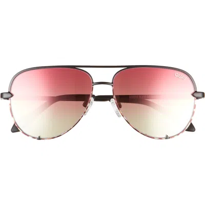Quay High Key Mini 60mm Aviator Sunglasses