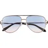 Quay High Key Twist 60mm Gradient Aviator Sunglasses