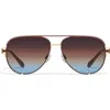 Quay High Key Twist 60mm Gradient Aviator Sunglasses