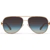 Quay High Key Twist 60mm Gradient Aviator Sunglasses In Multi