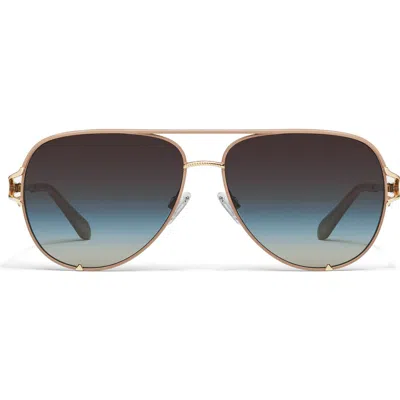 Quay High Key Twist 60mm Gradient Aviator Sunglasses In Multi