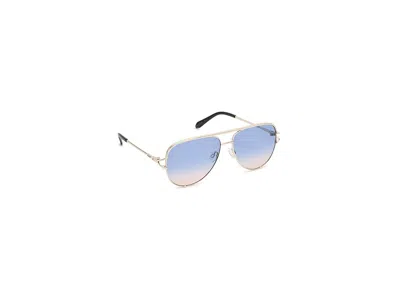 Quay High Key Twist Fashion Sunglasses Gold/blue: One Size