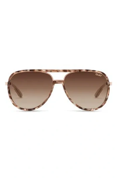 Quay High Profile 60mm Polarized Aviator Sunglasses