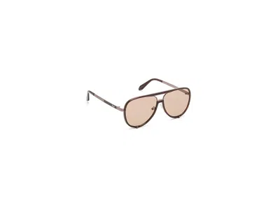 Quay High Profile Fashion Sunglasses Brown/brown: 51mm, Polycarbonate In Gold