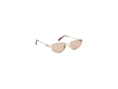 Quay Hit Single Fashion Sunglasses Gold/brown: One Size In Neutral