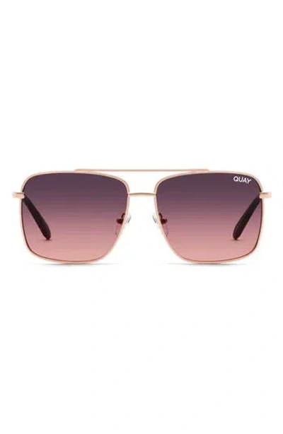 Quay Hot Take 59mm Navigator Sunglasses