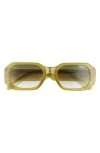 Quay Hyped Up 53mm Gradient Square Sunglasses
