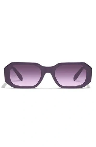 Quay Hyped Up 53mm Gradient Square Sunglasses