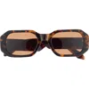 Quay Hyped Up 53mm Square Sunglasses