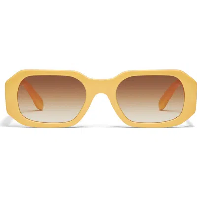 Quay Hyped Up 53mm Square Sunglasses In Sun/sep