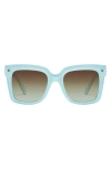 Quay Icy 47mm Gradient Square Sunglasses In Blue