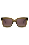 Quay Icy 52mm Gradient Square Sunglasses In Multi