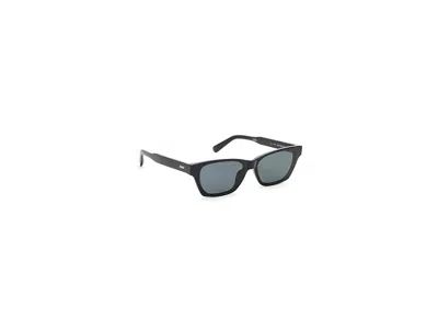 Quay In The City Fashion Sunglasses Black/black Lens: 37mm In Blue