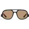 Quay Jet Set 54mm Small Aviator Sunglasses In Multi