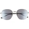 Quay Jezabell 56mm Round Sunglasses