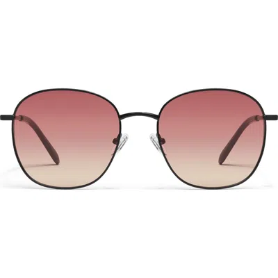 Quay Jezabell 56mm Round Sunglasses