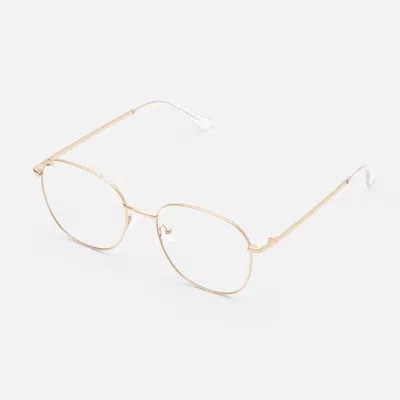 Quay Jezabell Frame In Gold,clear