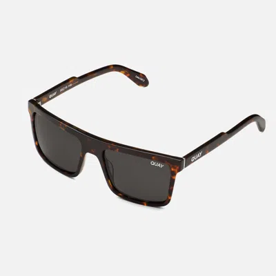 Quay Let It Run In Matte Navy,smoke Polarized