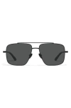 Quay Level Out 60mm Polarized Aviator Sunglasses