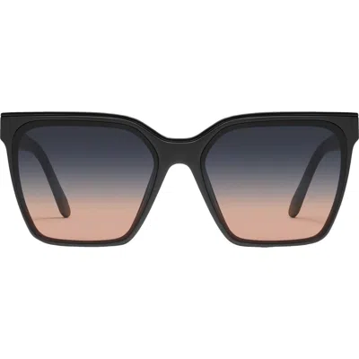 Quay Level Up 51mm Square Sunglasses In Black
