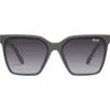 Quay Australia Level Up 51mm Square Sunglasses In Grey/smoke