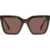 Quay Level Up 60mm Square Sunglasses