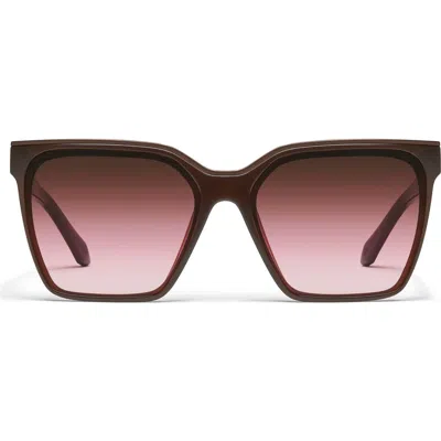 Quay Level Up 60mm Square Sunglasses In Neutral