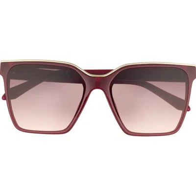 Quay Level Up 60mm Square Sunglasses In Brown