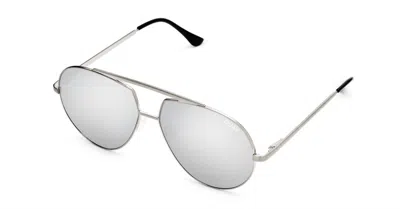 Quay Men's Blaze Sunglass In Silver In White